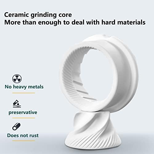 Electric Salt and Pepper Grinder with Ceramic Rotor and Adjustable Coarseness