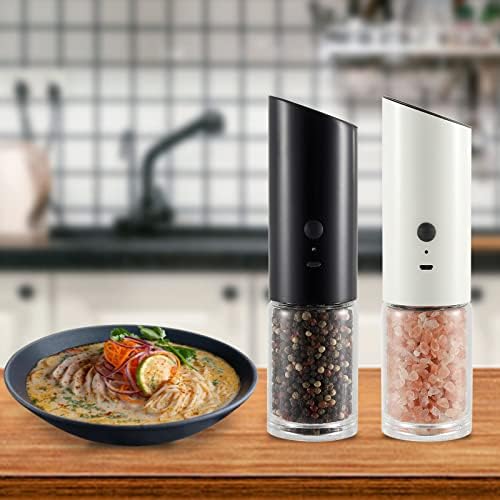 High-Quality Rechargeable Salt Pepper Grinder with LED Light