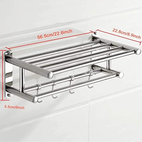 4-Hook Stainless Steel Towel Rack