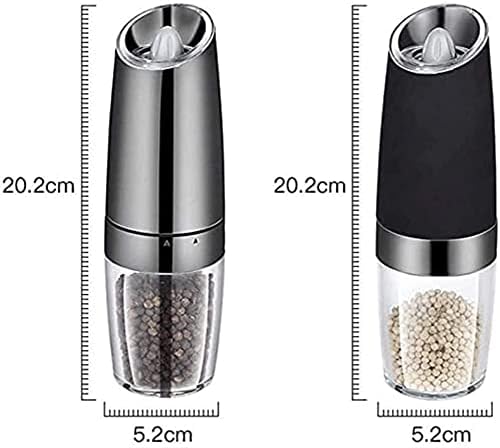 Adjustable Salt Pepper Grinder Set with LED Light