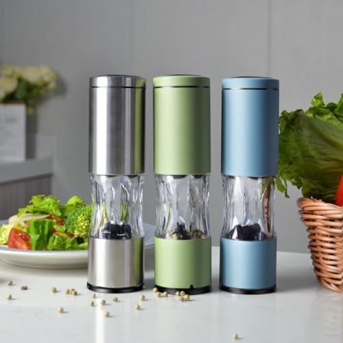 Adjustable Salt Pepper Grinder Set for Gourmet Flavors