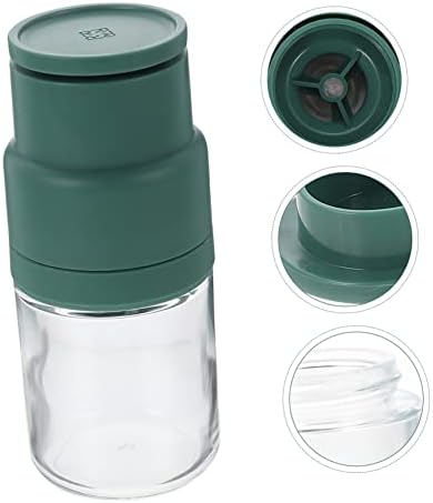 IMIKEYA Small Pepper Mill Durable Manual Pepper Grinder Glass Body Compact Design
