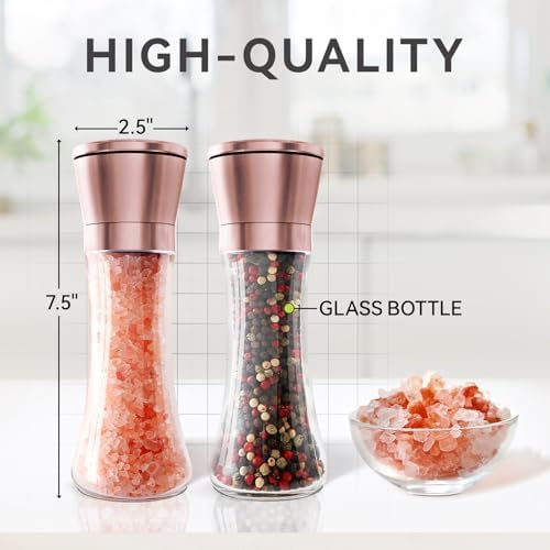 Stainless Steel Salt Pepper Grinder Set