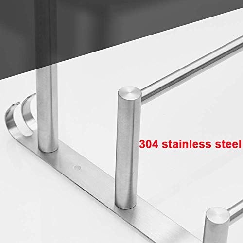Stainless Steel Wall-Mounted Towel Rail Modern Style 30cm Silver