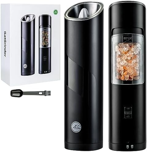 Adjustable Salt and Pepper Grinder with LED Light