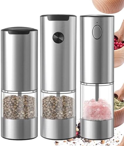 Premium Black Pepper and Salt Grinder Set