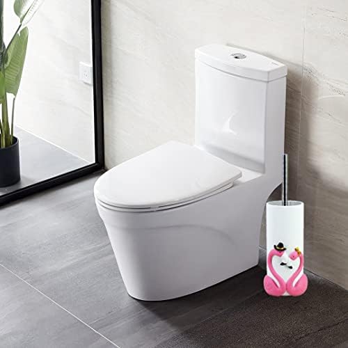 Flamingo-Inspired 15-inch Toilet Brush Cleaner Set