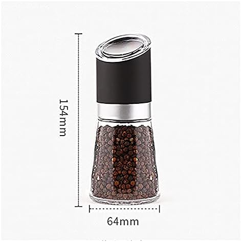 Refillable Salt and Pepper Mills Stainless Steel Glass Design