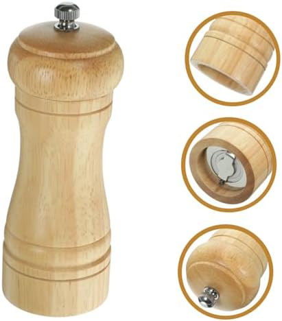 Compact Refillable Salt Pepper Mill Durable Manual Grinder for Home Kitchen Use