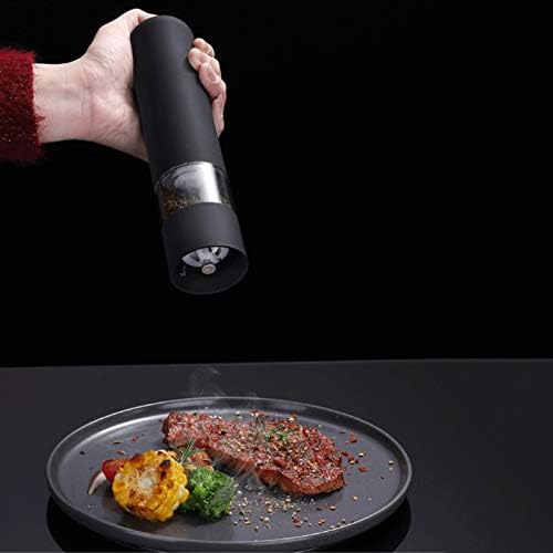 KJLY Electric Pepper Grinder Adjustable Ceramic Stone Kitchen Tool for Salt Pepper