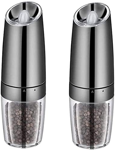 Adjustable Salt Pepper Grinder Set with LED Light