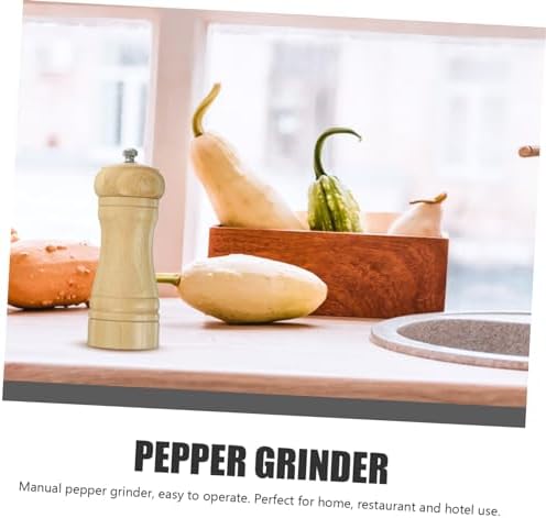 Compact Refillable Salt Pepper Mill Durable Manual Grinder for Home Kitchen Use