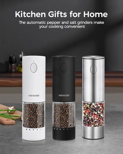 Elevate your Kitchen with Newise Rechargeable Salt Pepper Set
