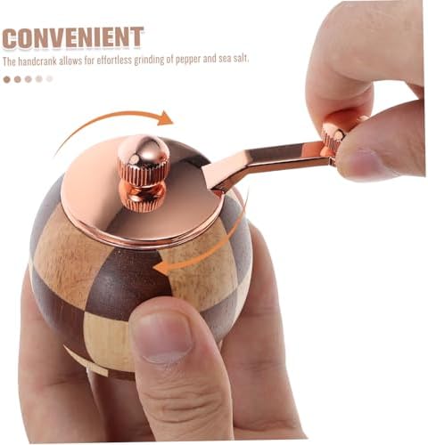 Sturdy Wooden Pepper Grinder Set