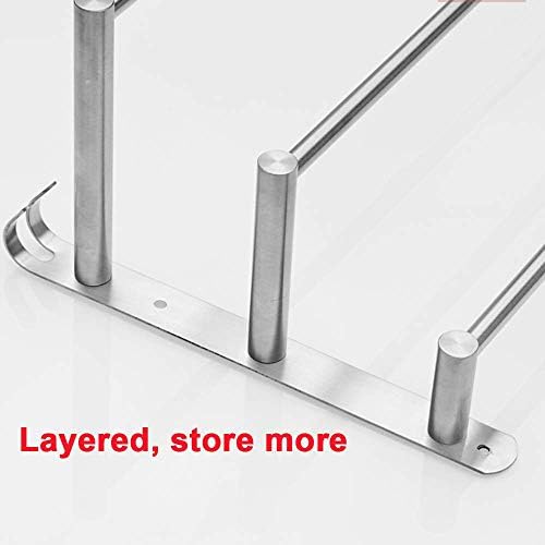 Stainless Steel Wall-Mounted Towel Rail Modern Style 30cm Silver