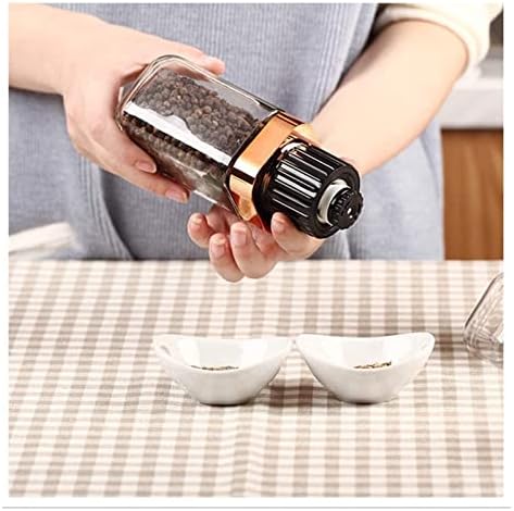 Refillable Manual Pepper Mill Set for Salt Peppercorn
