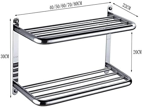 Stainless Steel Towel Rail for Bathrooms 60cm x 40cm