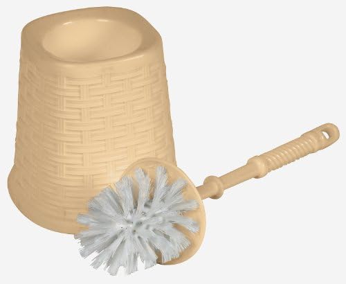 Superio Wicker Style Toilet Bowl Brush and Holder