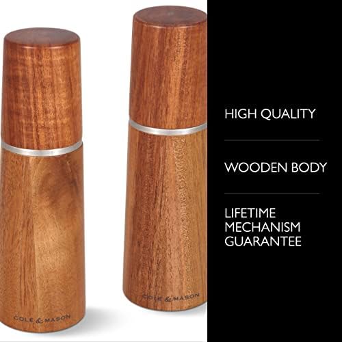Cole Mason Marlow Wood Salt and Pepper Mill Set