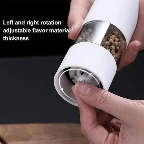 Leixiusm Premium Automatic Salt Pepper Mill Red