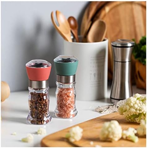 Adjustable 2-Pack Salt Pepper Mill Set