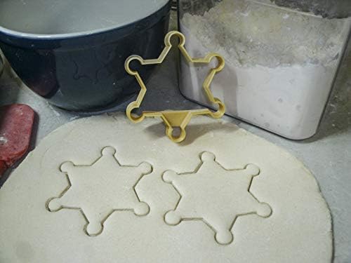 Sheriff Badge Cookie Cutter 6 Points