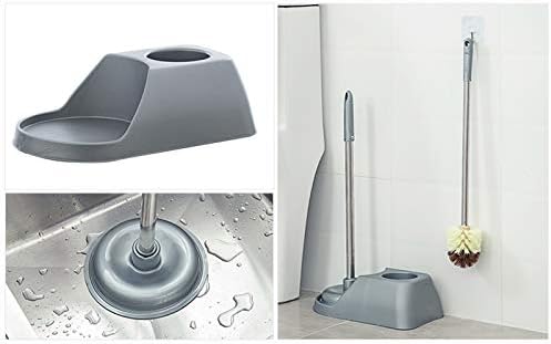 Long-Handled Toilet Plunger Brush Set Efficient Modern Design