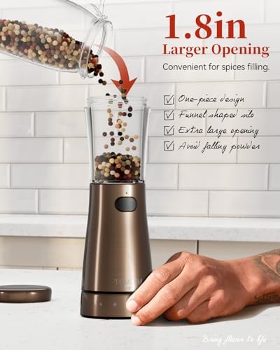 Parse Precision The Smart Electric Salt Pepper Grinder Set