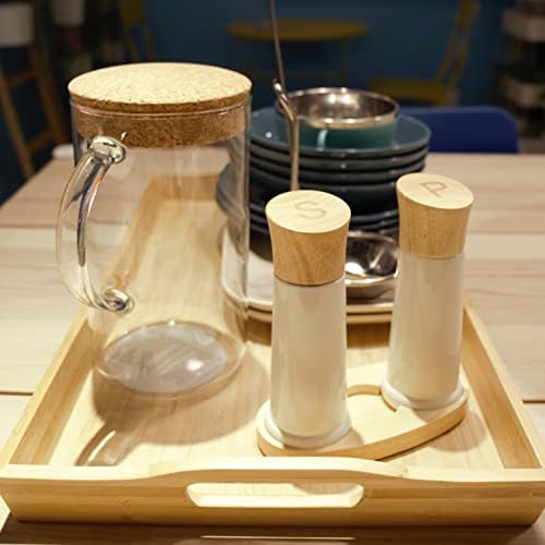 Tessie Jessie Wooden Salt and Pepper Grinder Set 6x6