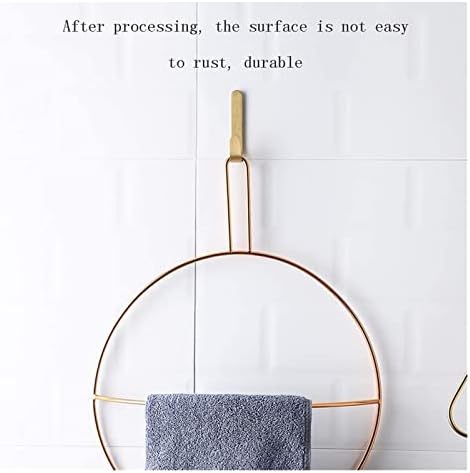 ALDEPO Rose Gold Round Towel Rail Rack