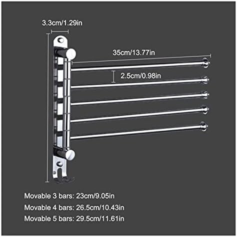 Space-Saving Towel Rail with 345 Bars