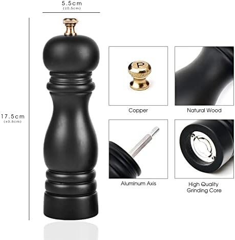 BillF 1983 Wooden Salt Pepper Shakers Set of 2