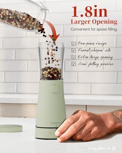 Stylish Electric Salt Pepper Grinder Set