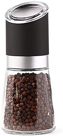 Refillable Salt and Pepper Mills Stainless Steel Glass Design