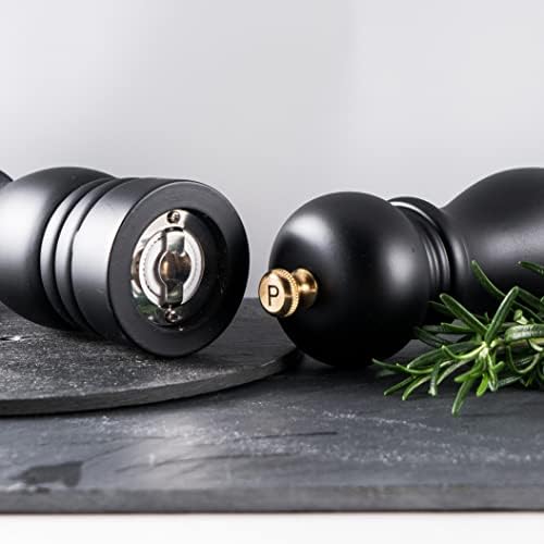 BillF 1983 Wooden Salt Pepper Shakers Set of 2