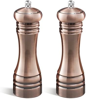 Salt and Pepper Grinder Set Retro ABS Adjustable Thickness