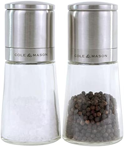 Stainless Steel Salt Pepper Mill Set