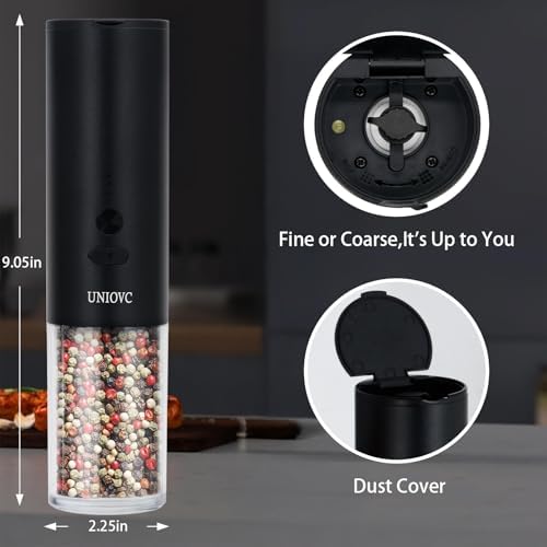 Vivid Salt Pepper Grinder Set with LED Light