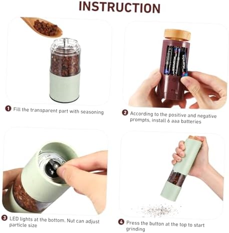 Adjustable Coarse Salt Pepper Grinder Set
