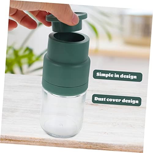 IMIKEYA Small Pepper Mill Durable Manual Pepper Grinder Glass Body Compact Design