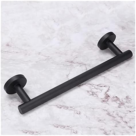 ALDEPO Black Stainless Steel Towel Rail 30cm for Bathroom Towel Organizer