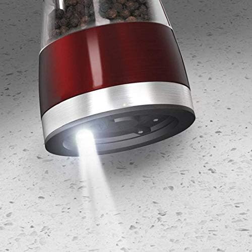 2-Piece Battery-Operated Salt Pepper Grinder Set