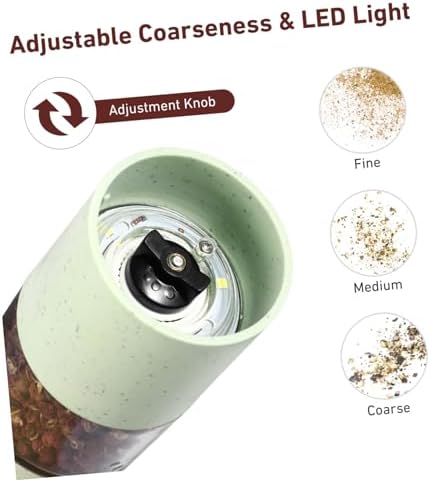 Adjustable Coarse Salt Pepper Grinder Set