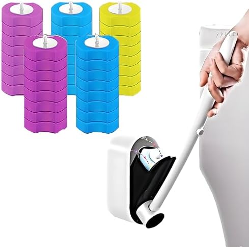 40-Pack Toilet Brush System with 3 Scent Options