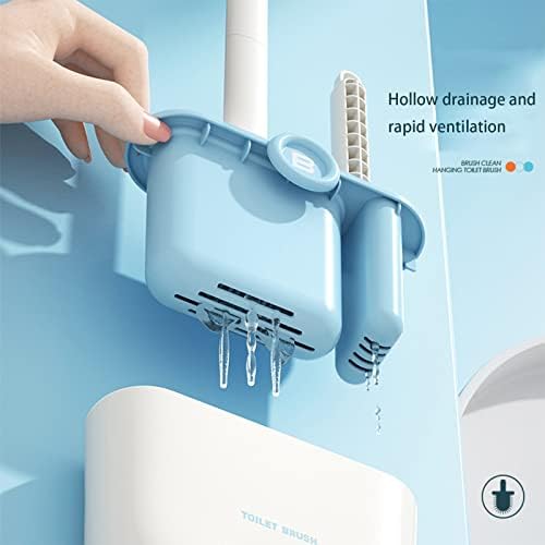 Dual-Action Toilet Brush Set with Slit CombBrush for Efficient Bathroom Cleaning