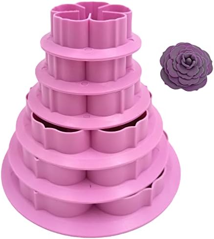 Gum Paste Rose Petal Cutter Set - 6pcs