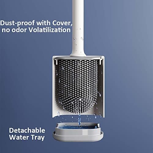 360 Cleaning Silicone Toilet Brush Set