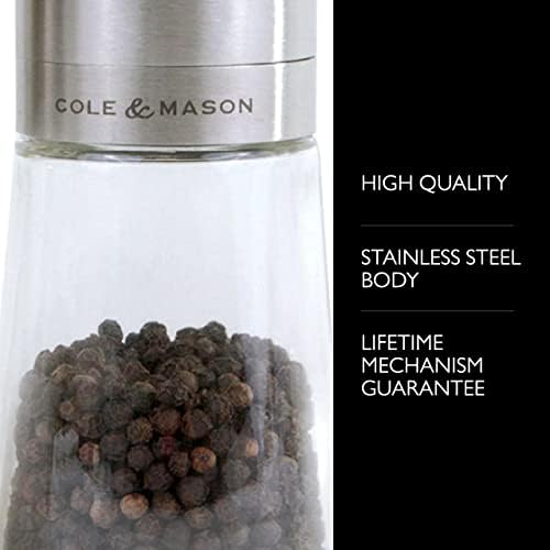 Stainless Steel Salt Pepper Mill Set