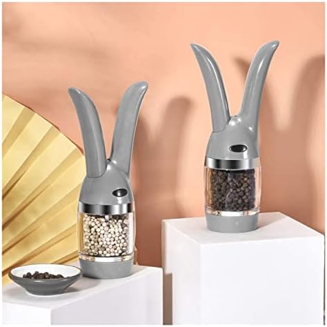 Refillable 2-Piece Pepper Mill Set Salt Pepper Shakers with Creative Design