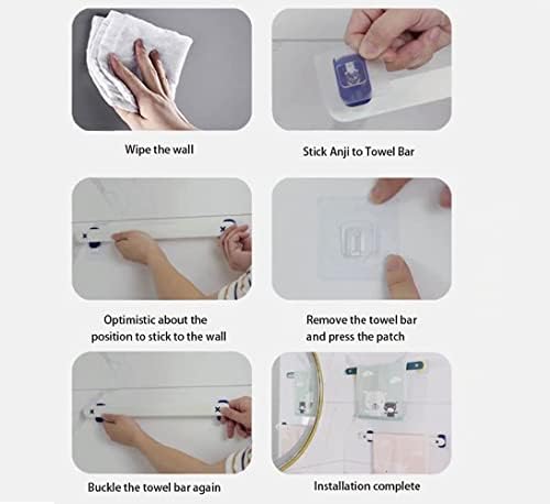 Simple and Creative Bathroom Towel Rack Wall Mounted